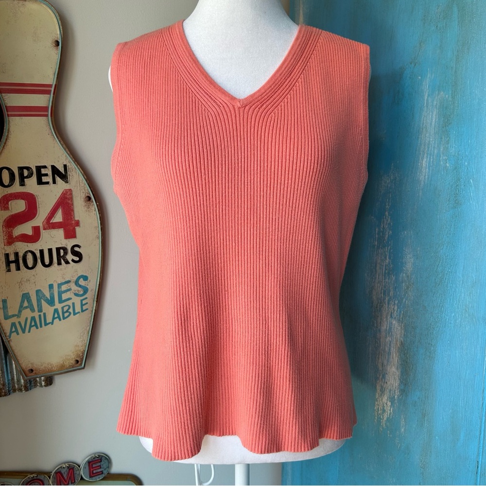 Vintage Casual Corner Annex Sleeveless V-Neck Sweater Blouse